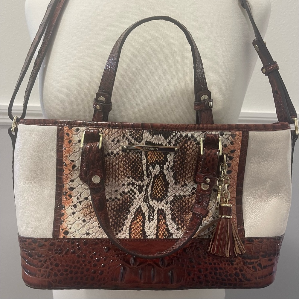 Brahmin Mini Asher Melon Fisher